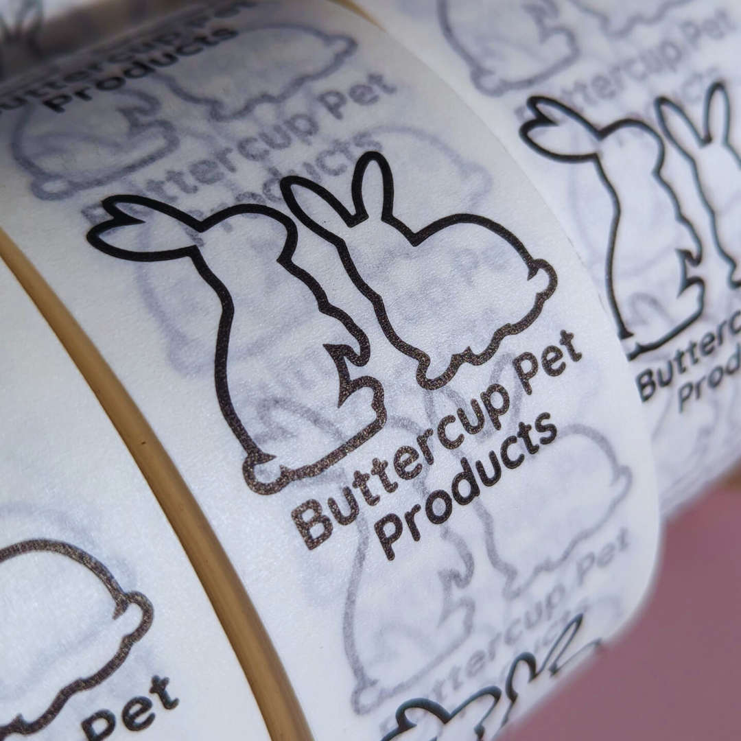 Paper Packing Tape with buttercup pet product logo