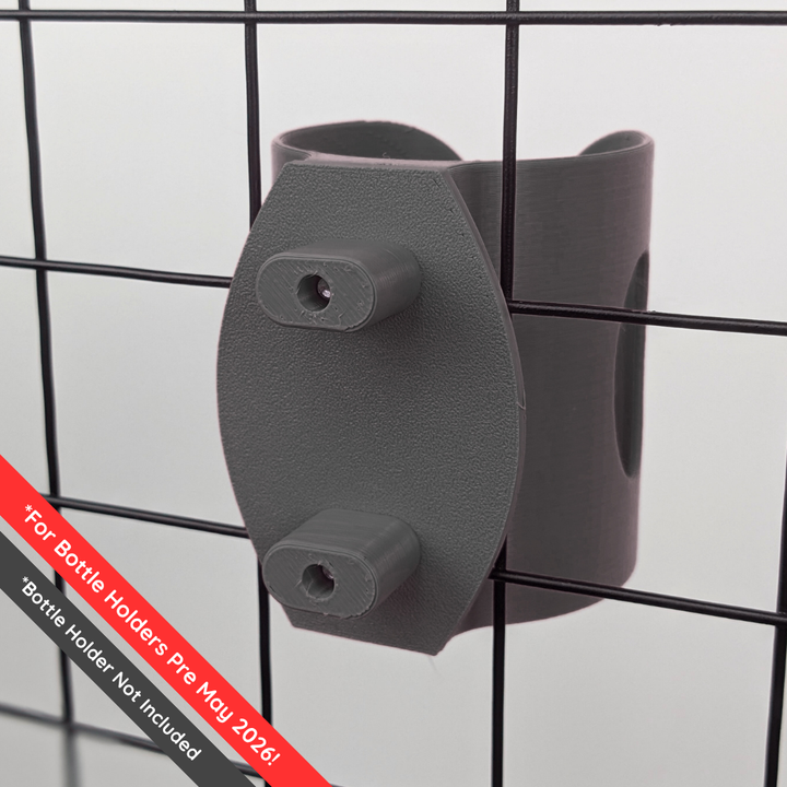 Black guinea pig cage mounting kit for water bottle holder, original design, made in Britain
