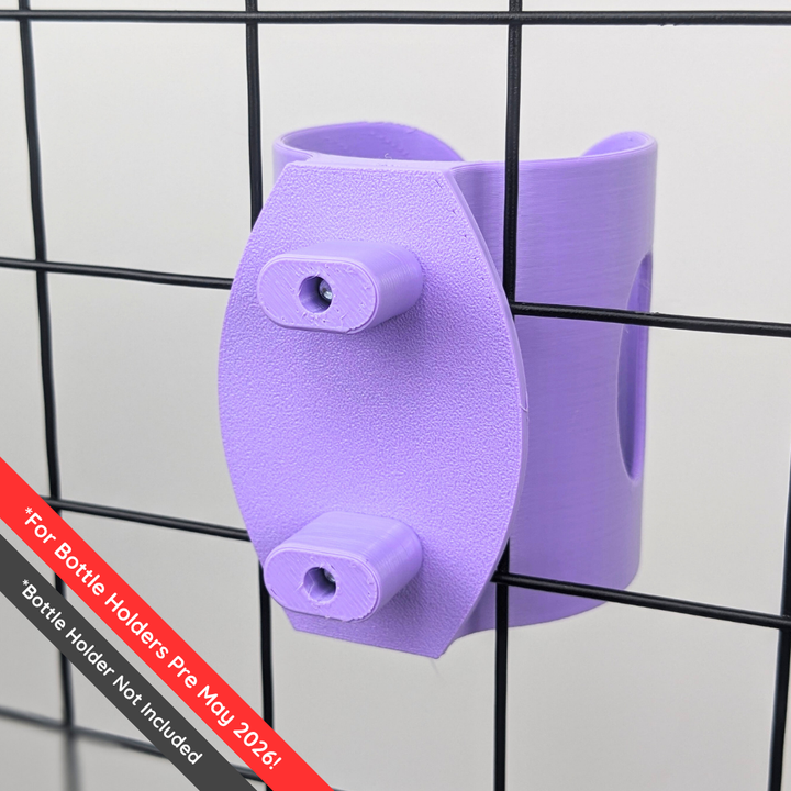 Pastel Purple guinea pig cage mounting kit for water bottle holder, original design, made in Britain