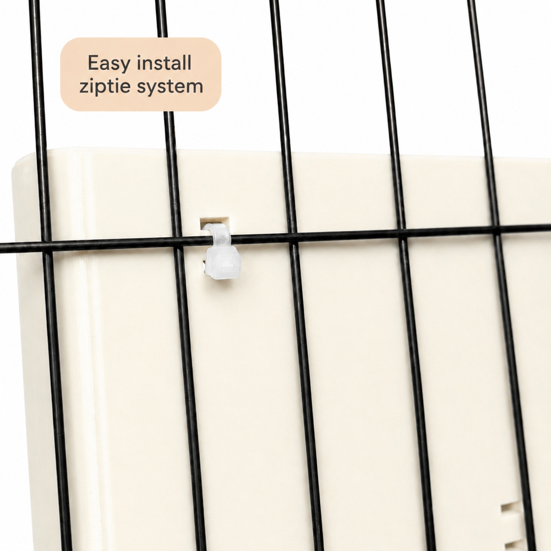 White guinea pig and rabbit hay rack, cage and wall mounted, 3D printed in Britain