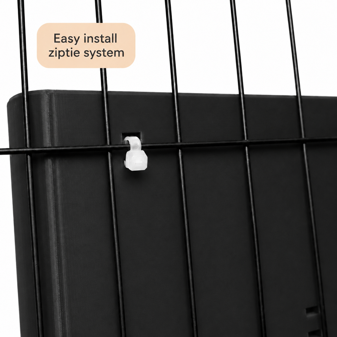 Jet Black guinea pig and rabbit hay rack, cage and wall mounted, 3D printed in Britain