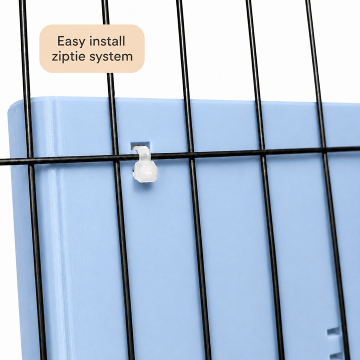 Pastel Blue guinea pig and rabbit hay rack, cage and wall mounted, 3D printed in Britain