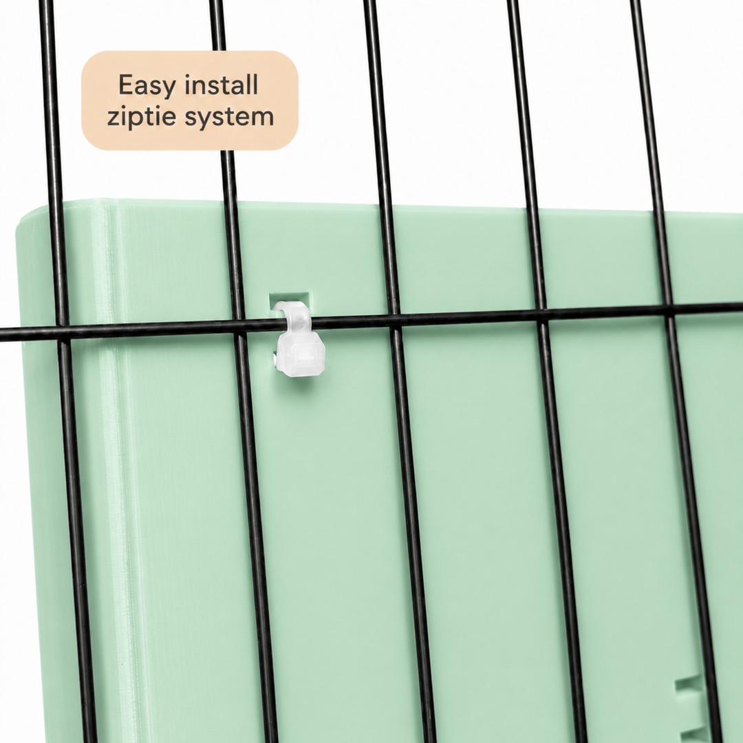 Pastel Green guinea pig and rabbit hay rack, cage and wall mounted, 3D printed in Britain