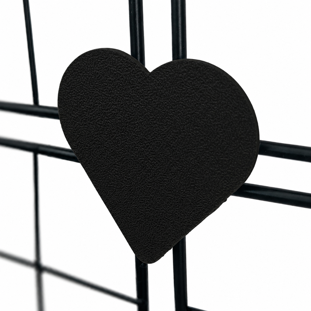 Jet Black guinea pig cage connector hearts design, fits Kavee & C&C cage, made in Britain