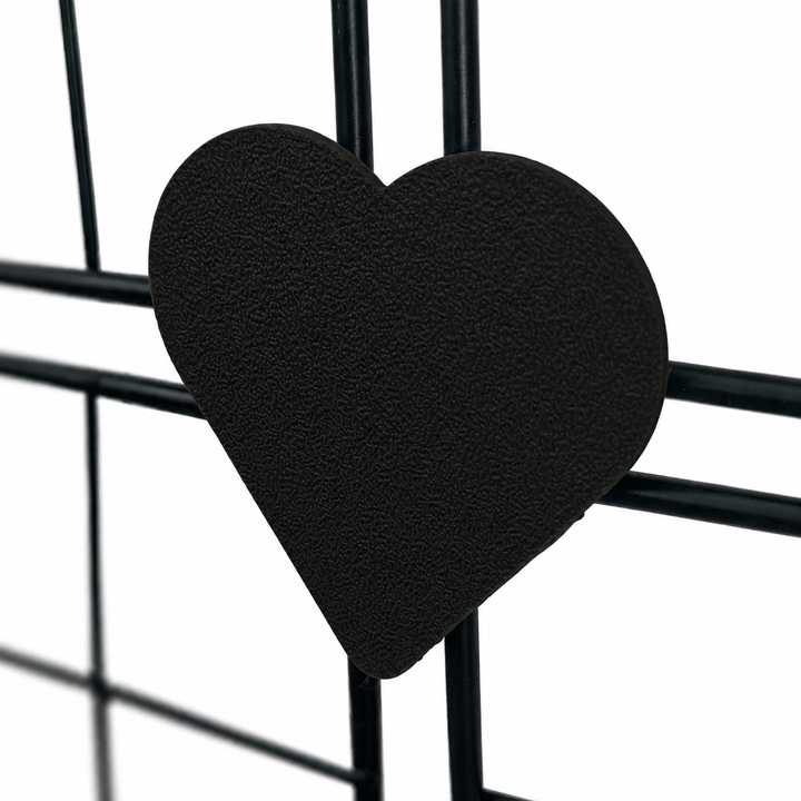 Jet Black guinea pig cage connector hearts design, fits Kavee & C&C cage, made in Britain