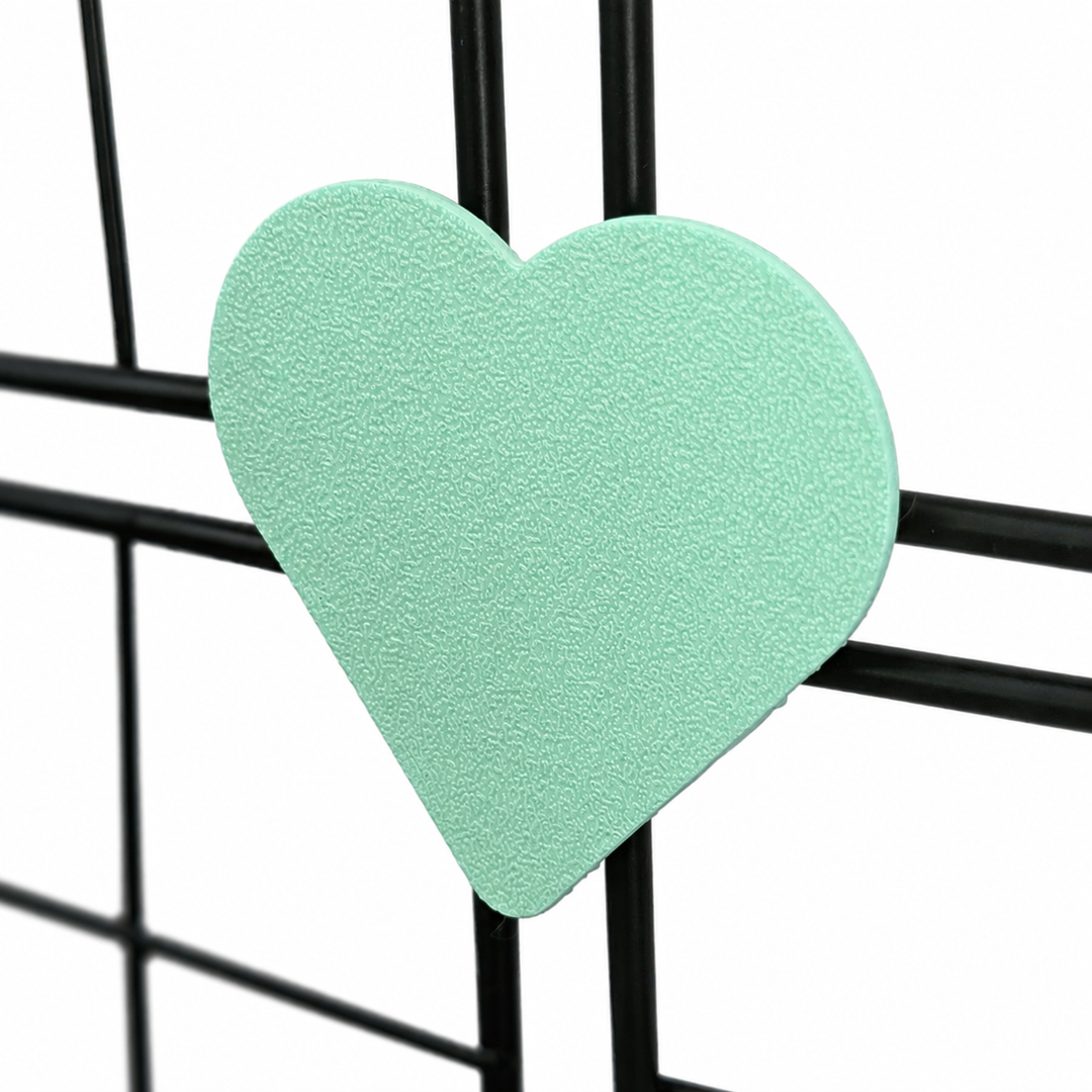 Pastel Green guinea pig cage connector hearts design, fits Kavee & C&C cage, made in Britain