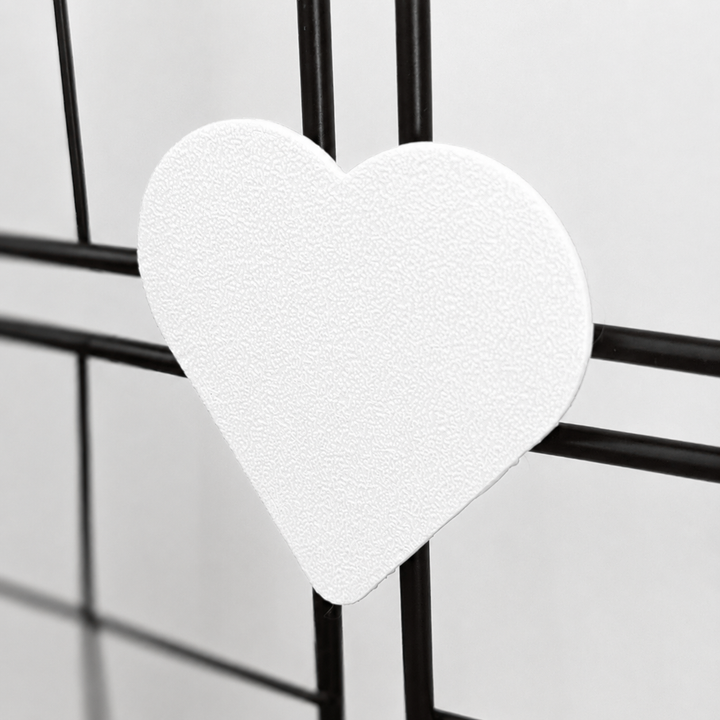 Bright White guinea pig cage connector hearts design, fits Kavee & C&C cage, made in Britain
