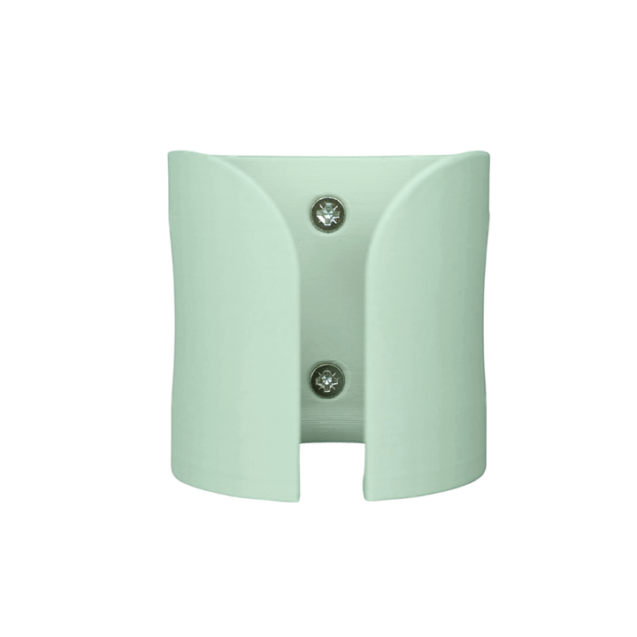 Pastel Green guinea pig water bottle holder front view, 3D printed small pet accessory, Sheffield