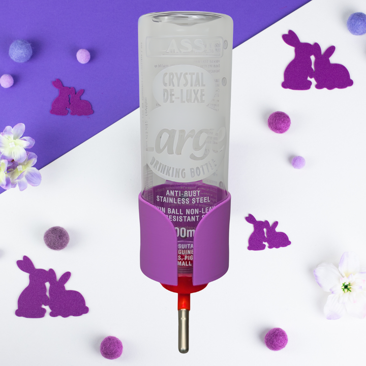 Guinea Pig & Rabbit Water Bottle Holder - Electric Purple