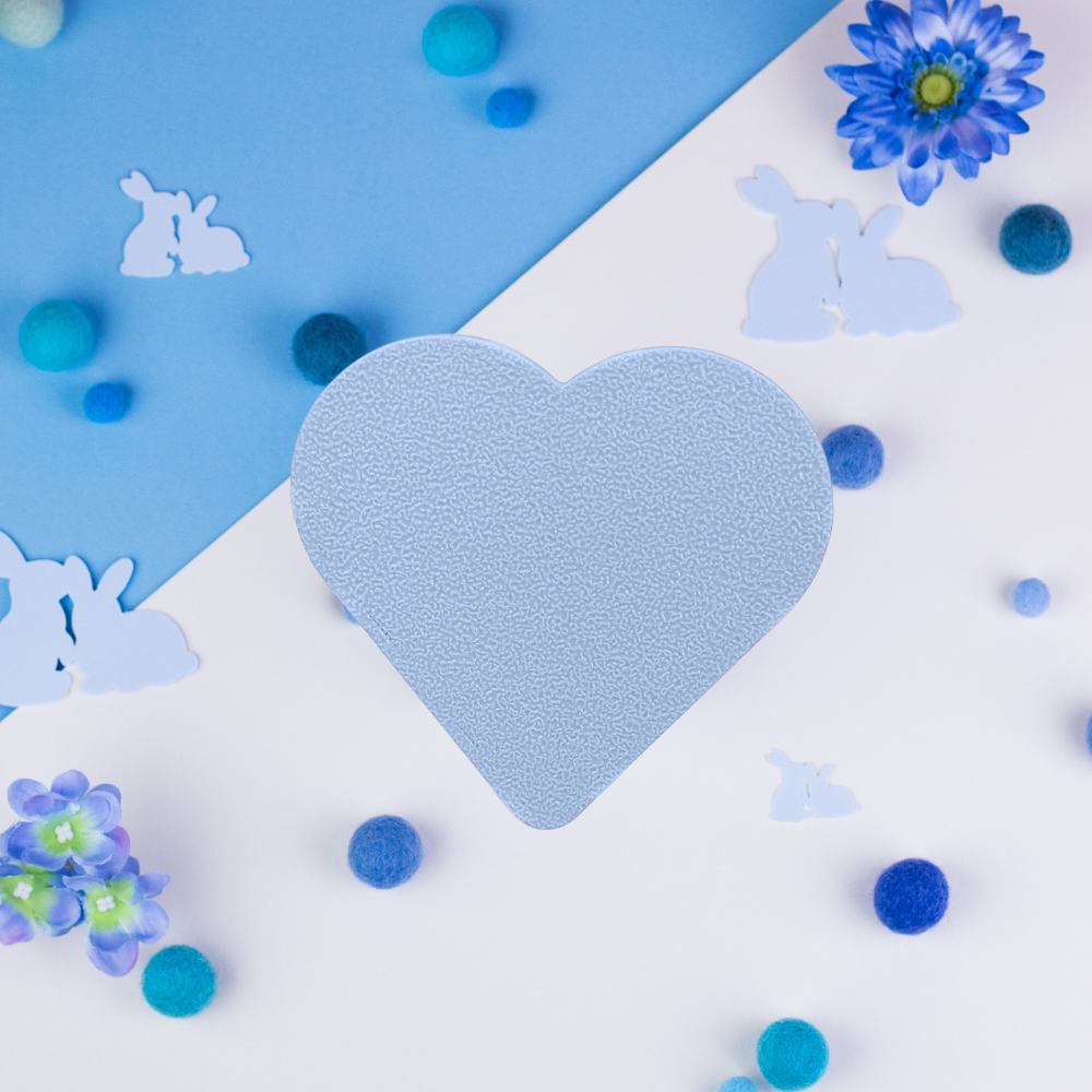 Pastel Blue cage connector hearts design front view, clips onto cage connectors, guinea pig accessories UK