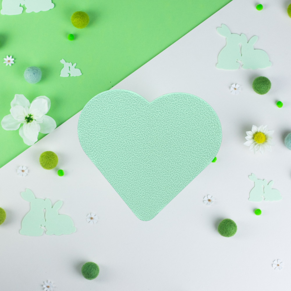 Pastel Green cage connector hearts design front view, clips onto cage connectors, guinea pig accessories UK