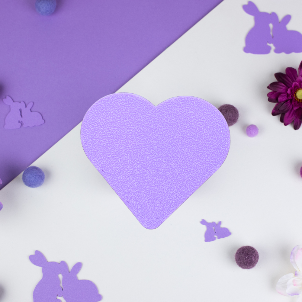 Pastel Purple cage connector hearts design front view, clips onto cage connectors, guinea pig accessories UK