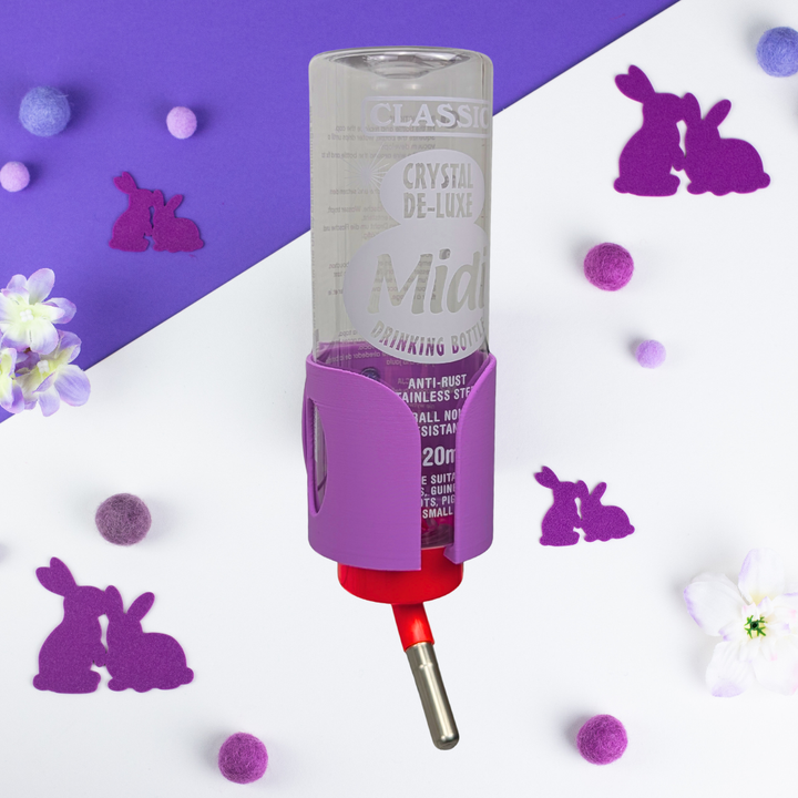Guinea Pig & Rabbit Water Bottle Holder - Electric Purple