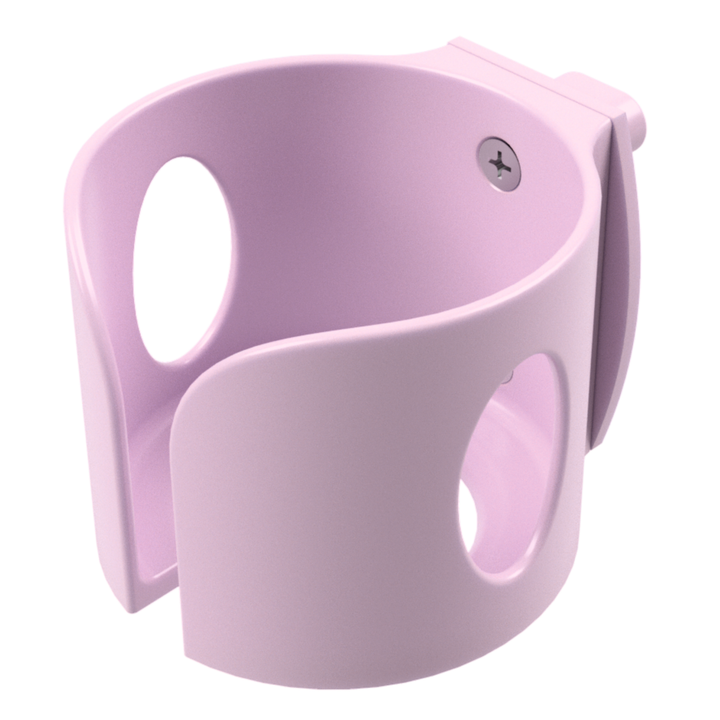 Pastel Pink guinea pig water bottle holder side render, small pet cage accessory made in Britain